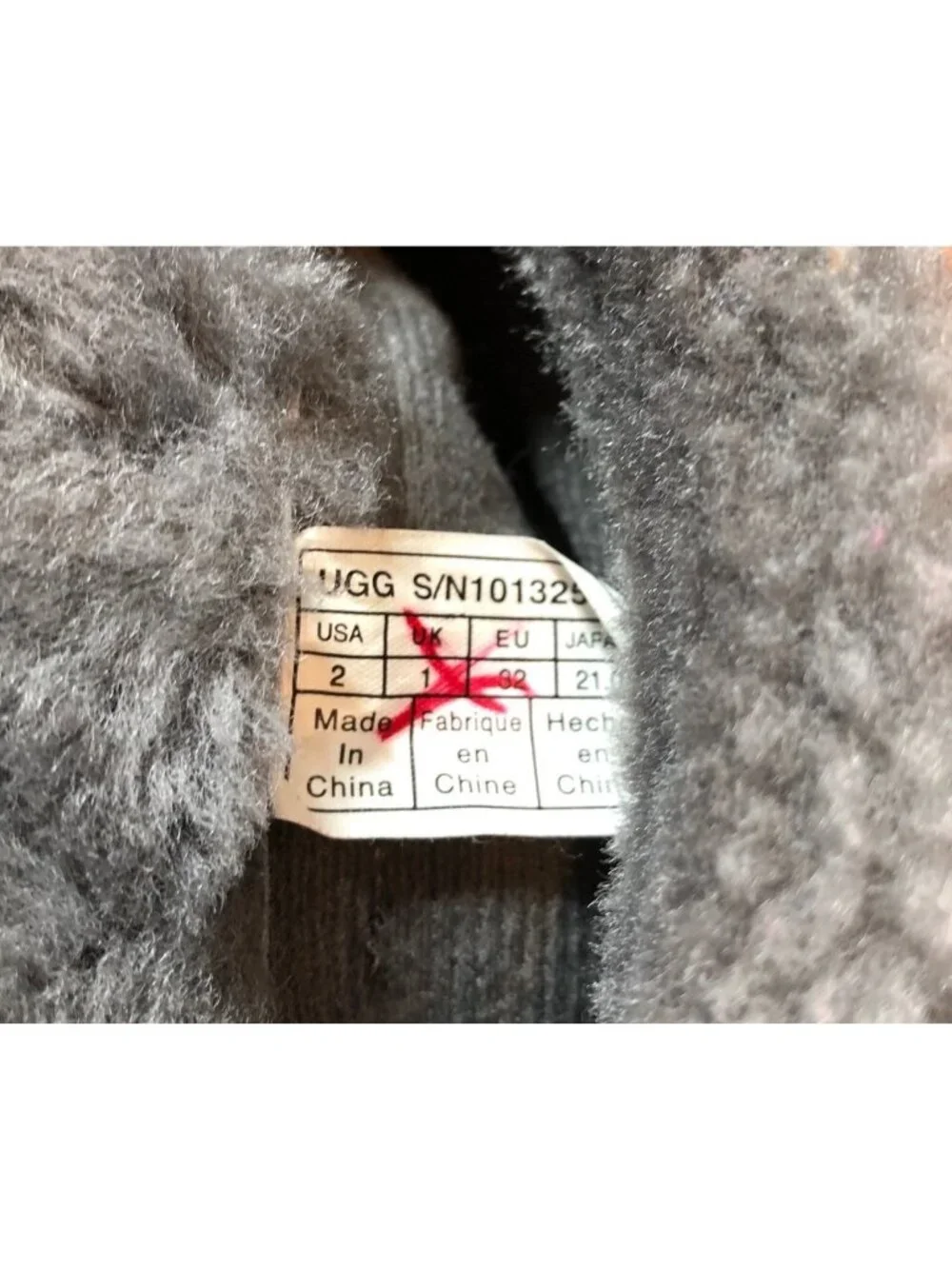 UGG Girls Kids 2 Juniper Confetti Charcoal Gray Boots 1013250K